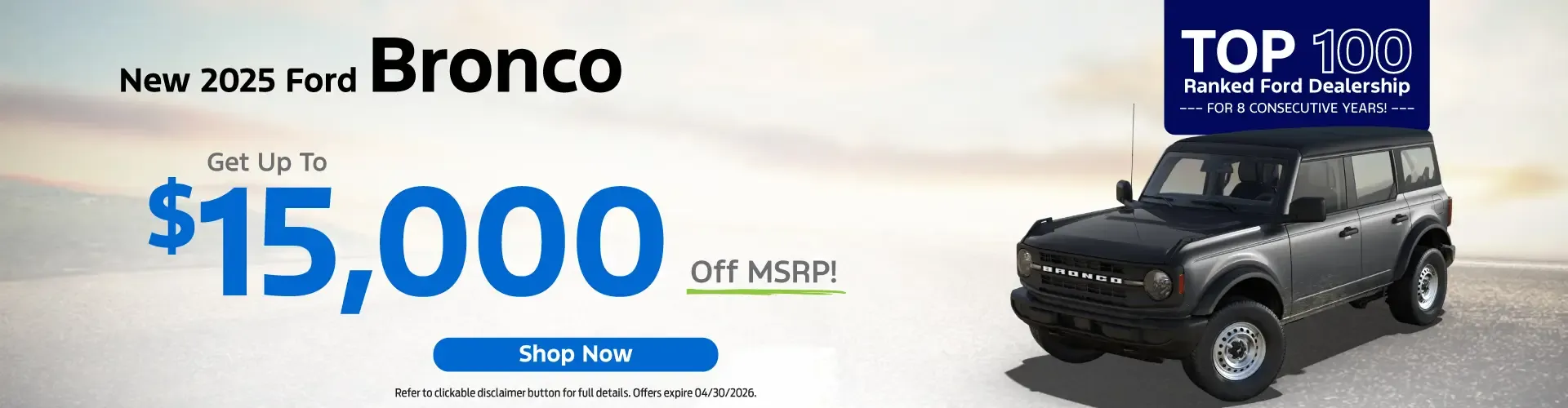 New 2025 Ford Bronco Special